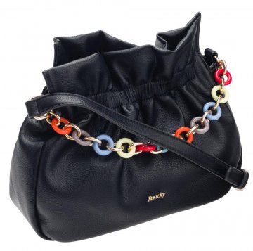 Černá crossbody dámská kabelka ROVICKY Černá crossbody dámská kabelka ROVICKY
