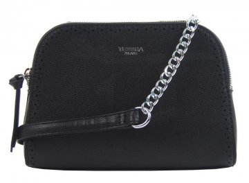 Černá crossbody dámská kabelka se dvěma oddíly TESSRA Černá crossbody dámská kabelka se dvěma oddíly TESSRA