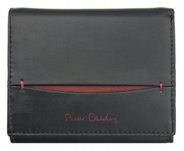 Pierre Cardin černo-kaštanová pánská kožená peněženka v krabičce Pierre Cardin černo-kaštanová pánská kožená peněženka v krabičce