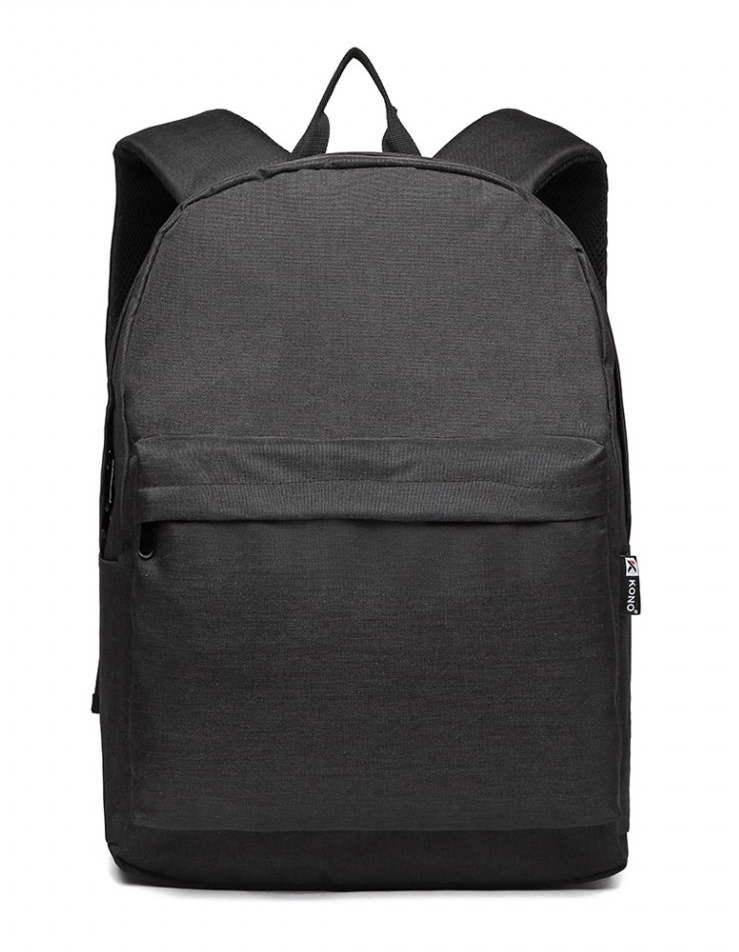 KONO Velký školní batoh černý Unisex KONO Velký školní batoh černý Unisex