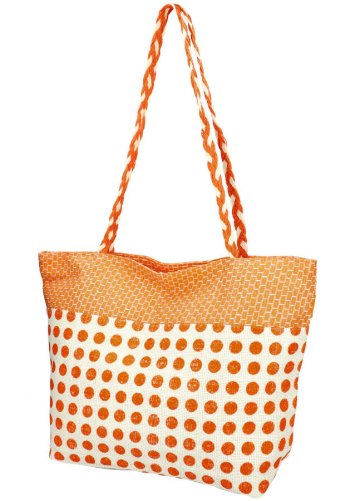Velká oranžová plážová taška přes rameno…