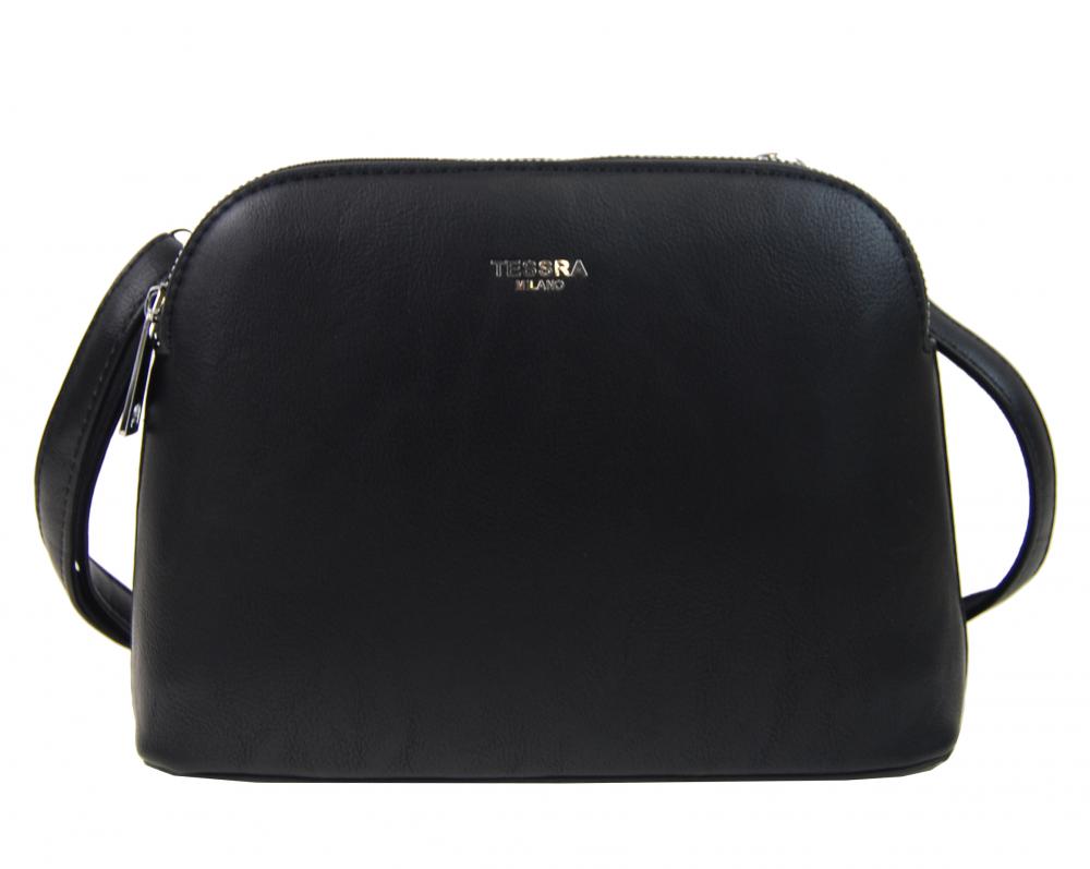 Černá menší crossbody dámská kabelka se dvěmi sekcemi 4845-TS Černá menší crossbody dámská kabelka se dvěmi sekcemi 4845-TS