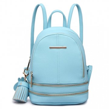 Roztomilý modrý designový dámský batůžek Miss Lulu Roztomilý modrý designový dámský batůžek Miss Lulu