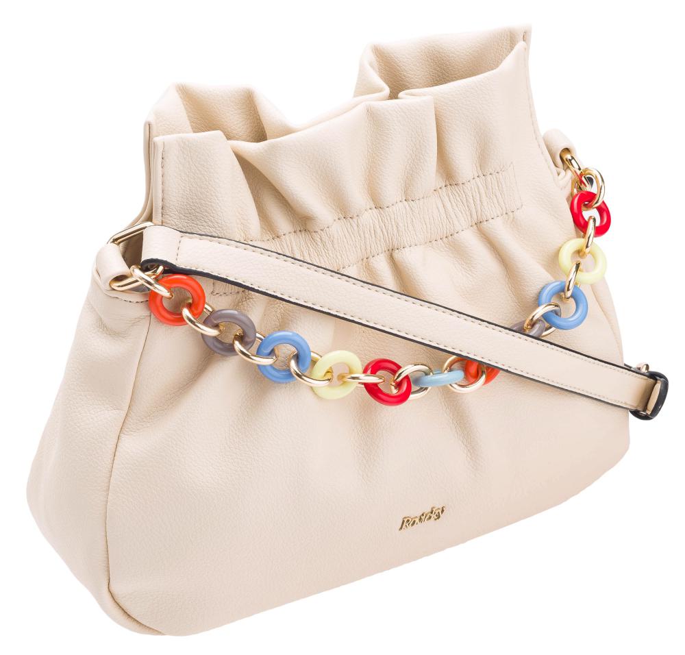 Béžová crossbody dámská kabelka ROVICKY Béžová crossbody dámská kabelka ROVICKY