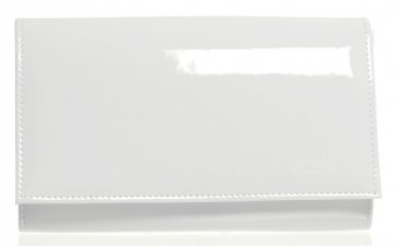 Luxusní bílé dámské psaníčko SP100 lak GROSSO
