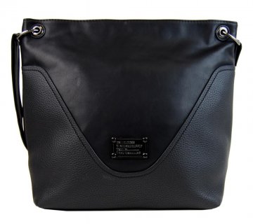 Velká dámská crossbody kabelka 2467-BB černá Velká dámská crossbody kabelka 2467-BB černá