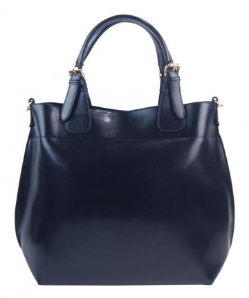 Velká tmavě modrá dámská shopper kabelka 3435-MM Velká tmavě modrá dámská shopper kabelka 3435-MM