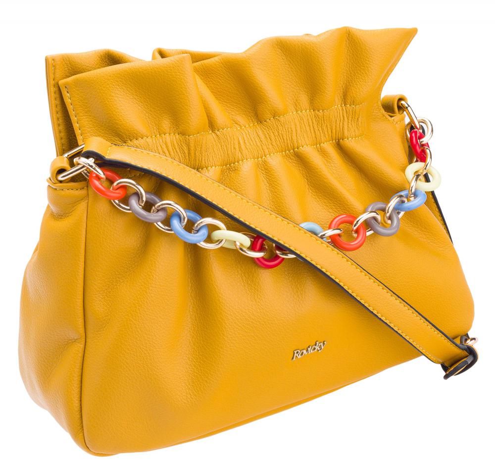 Žlutá crossbody dámská kabelka ROVICKY Žlutá crossbody dámská kabelka ROVICKY