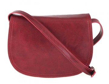 Kožená crossbody dámská kabelka Enila I Fratelli burgundská červená Kožená crossbody dámská kabelka Enila I Fratelli burgundská červená