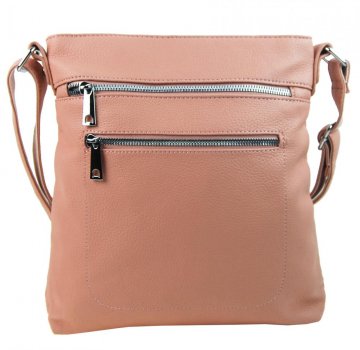 Růžová crossbody dámská kabelka MAHEL 336-MH Růžová crossbody dámská kabelka MAHEL 336-MH