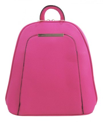 Elegantní menší dámský batůžek / kabelka růžová