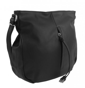 Černá středně velká crossbody dámská kabelka 5049-BB Černá středně velká crossbody dámská kabelka 5049-BB