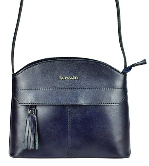 Kožená crossbody dámská kabelka Patrizia Piu tmavě modrá Kožená crossbody dámská kabelka Patrizia Piu tmavě modrá