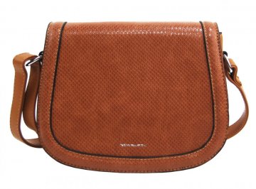 Hnědá oblá crossbody dámská kabelka v hadím designu NEW BERRY Hnědá oblá crossbody dámská kabelka v hadím designu NEW BERRY