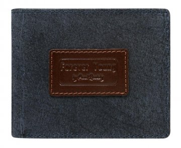 Modrá pánská kožená peněženka v krabičce RFID Forever Young Modrá pánská kožená peněženka v krabičce RFID Forever Young