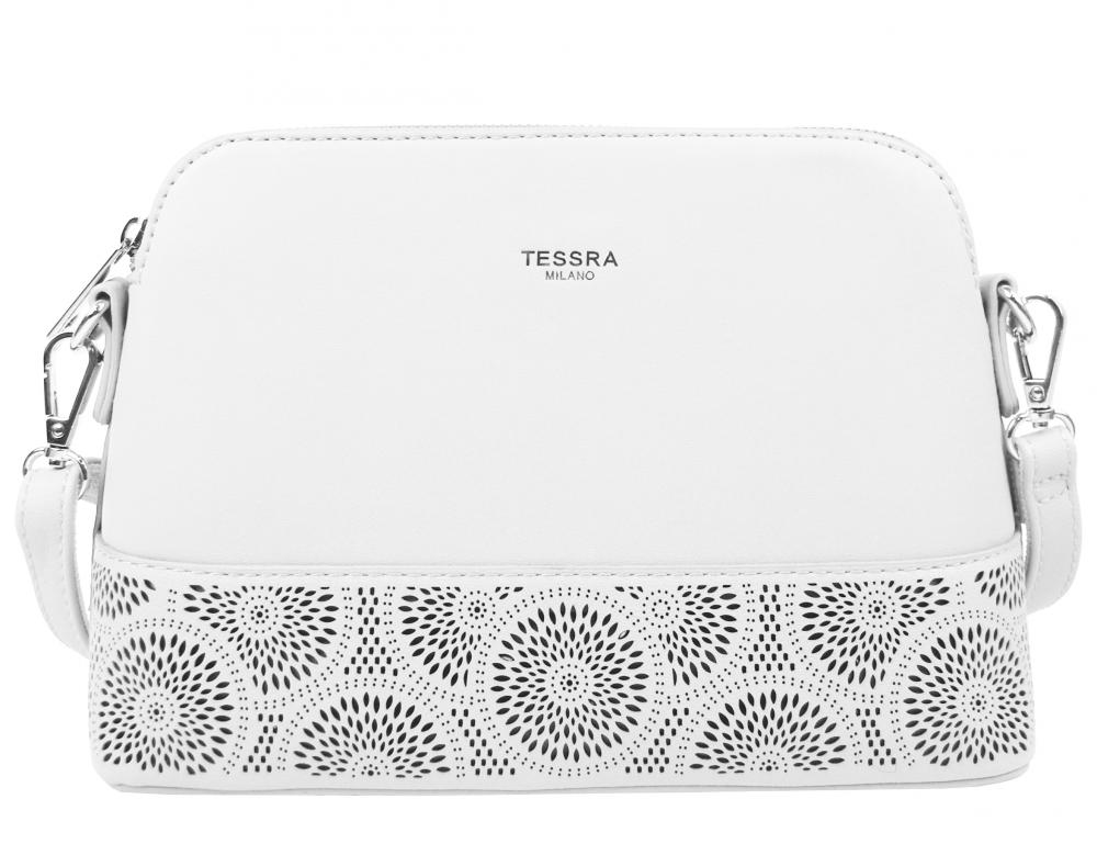 Bílá elegantní menší crossbody dámská kabelka 5237-TS Bílá elegantní menší crossbody dámská kabelka 5237-TS