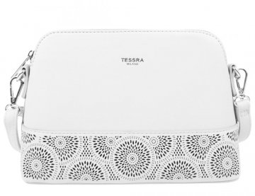 Bílá elegantní menší crossbody dámská kabelka 5237-TS Bílá elegantní menší crossbody dámská kabelka 5237-TS