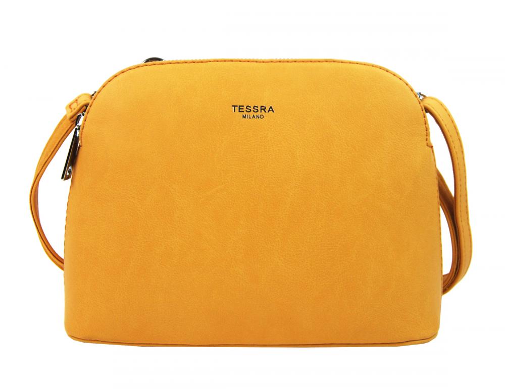 Žlutá menší crossbody dámská kabelka se dvěmi sekcemi 4845-TS Žlutá menší crossbody dámská kabelka se dvěmi sekcemi 4845-TS