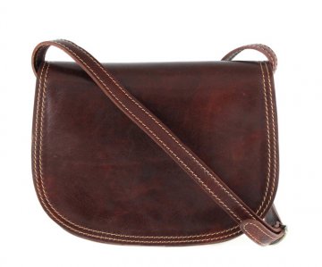 Kožená crossbody dámská kabelka Enila I Fratelli tmavě hnědá Kožená crossbody dámská kabelka Enila I Fratelli tmavě hnědá