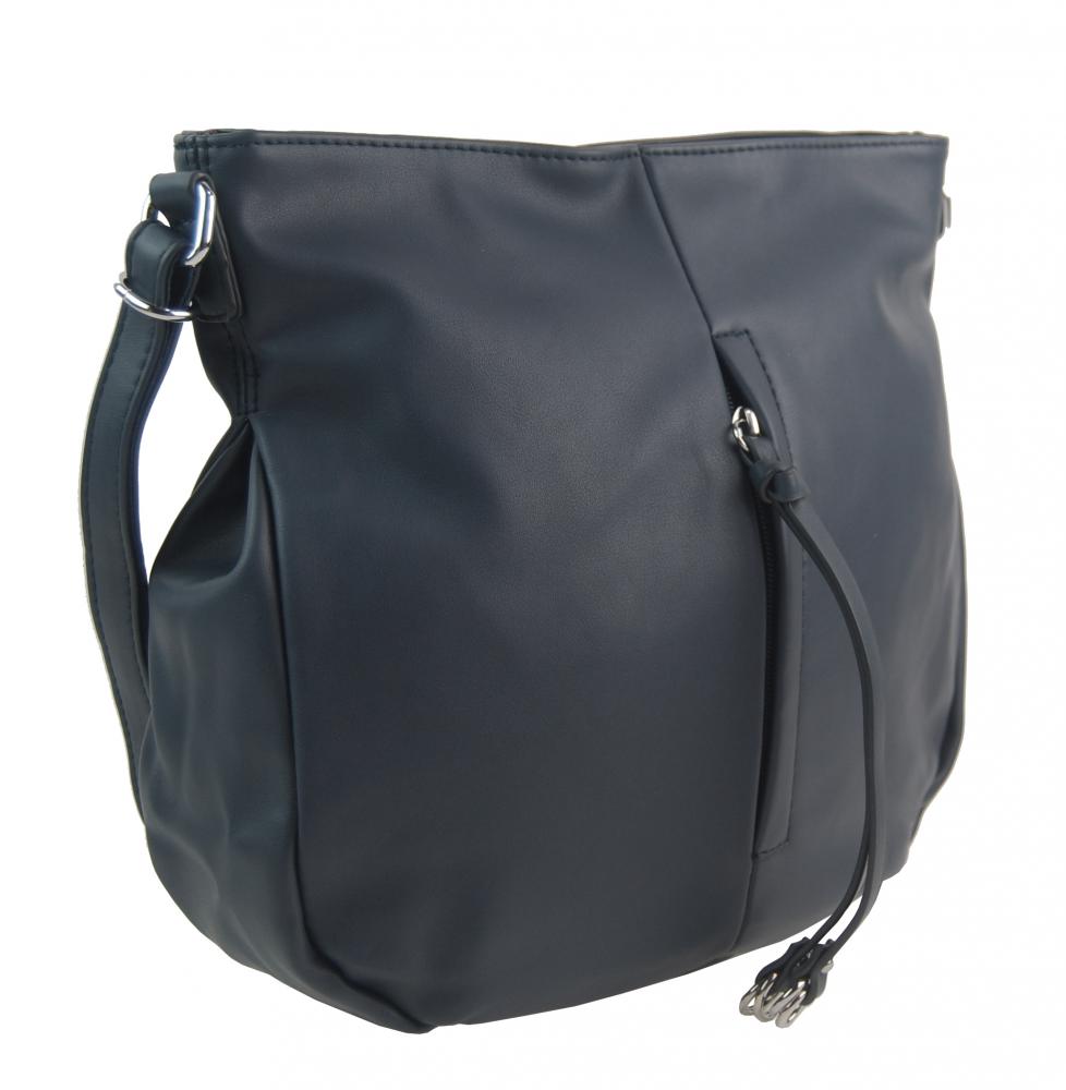 Tmavě modrá středně velká crossbody dámská kabelka 5049-BB Tmavě modrá středně velká crossbody dámská kabelka 5049-BB