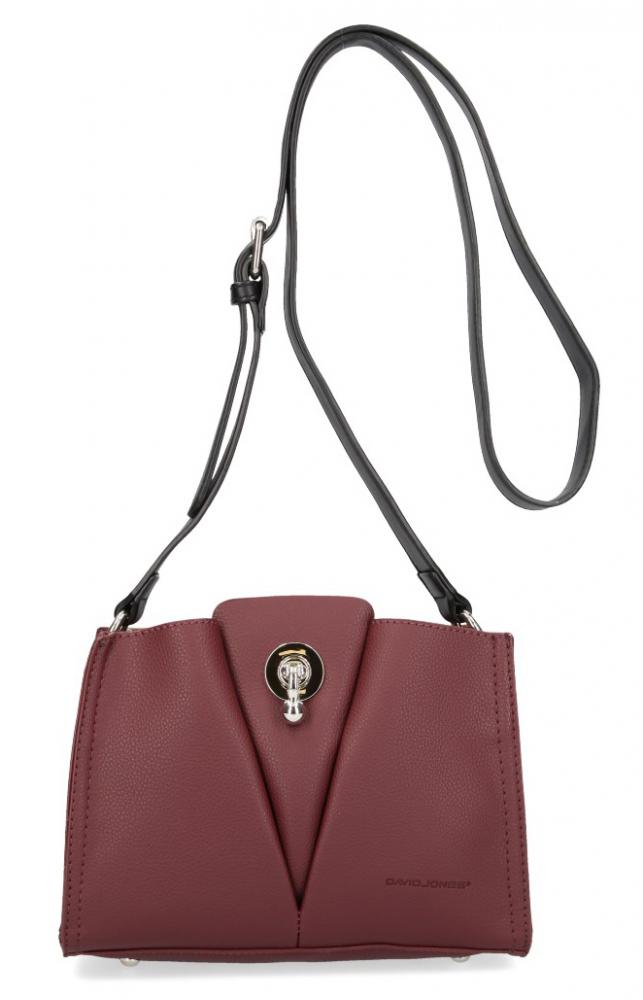 Bordová matná dámská crossbody kabelka David Jones 5853-1 Bordová matná dámská crossbody kabelka David Jones 5853-1