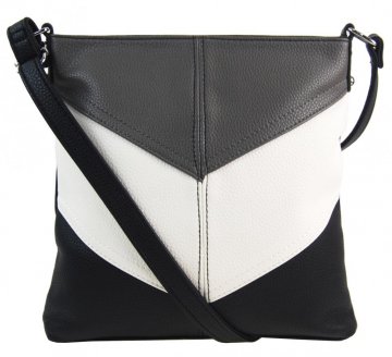 Černá crossbody dámská kabelka 2080-BB Černá crossbody dámská kabelka 2080-BB
