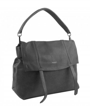 Šedá dámská kabelka do ruky / přes rameno / crossbody 5043-TS Šedá dámská kabelka do ruky / přes rameno / crossbody 5043-TS