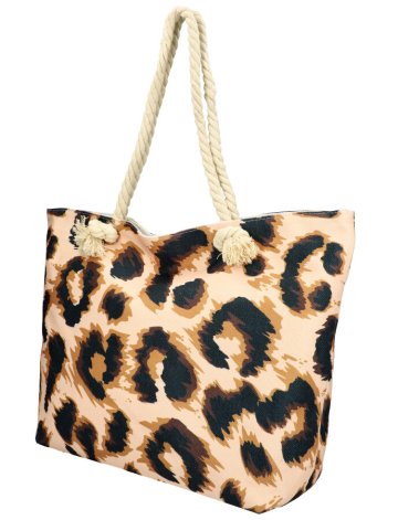 Velká plážová taška v leopardím designu…