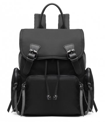 Lehký černý elegantní dámský batoh Miss Lulu Lehký černý elegantní dámský batoh Miss Lulu