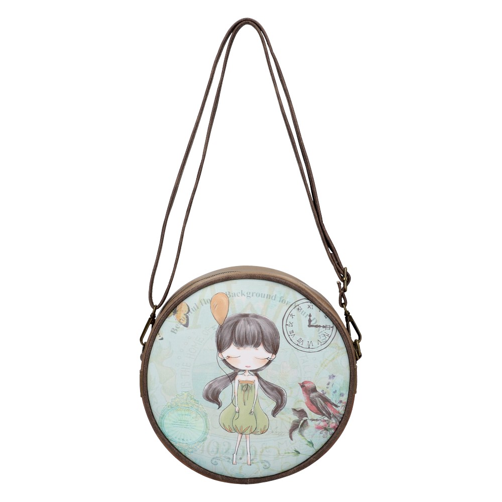 Sweet & Candy Kruhová crossbody dámská kabelka potisk #2 Sweet & Candy Kruhová crossbody dámská kabelka potisk #2