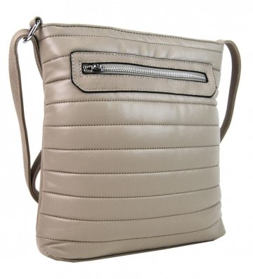 Elegantní prošívaná crossbody kabelka YH1602 béžová Elegantní prošívaná crossbody kabelka YH1602 béžová