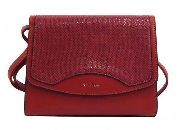 Tmavší červená crossbody dámská kabelka v hadím designu NEW BERRY Tmavší červená crossbody dámská kabelka v hadím designu NEW BERRY