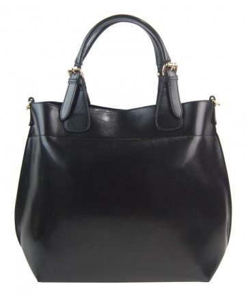 Velká černá dámská shopper kabelka 3435-MM Velká černá dámská shopper kabelka 3435-MM