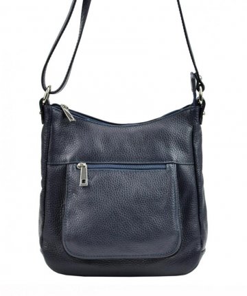 Kožená crossbody dámská kabelka Patrizia Piu tmavě modrá Kožená crossbody dámská kabelka Patrizia Piu tmavě modrá