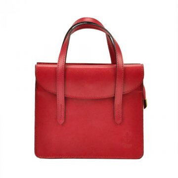 Kožená červená crossbody kabelka do ruky v minimalistickém designu Gregorio Kožená červená crossbody kabelka do ruky v minimalistickém designu Gregorio
