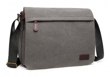 KONO pánská crossbody messenger taška šedá KONO pánská crossbody messenger taška šedá