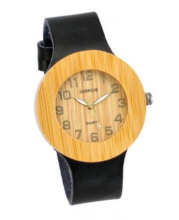 Dřevěné přírodní dámské hodinky s…