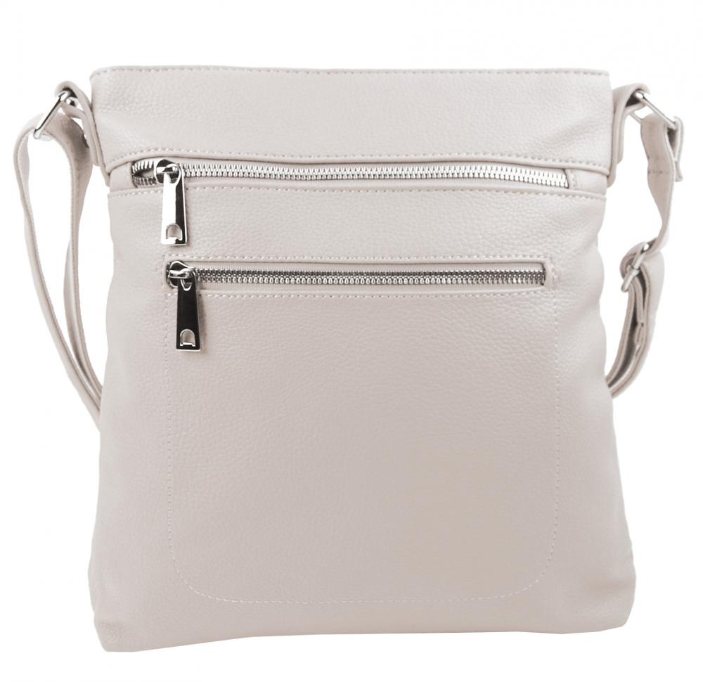 Krémová crossbody dámská kabelka MAHEL 336-MH Krémová crossbody dámská kabelka MAHEL 336-MH