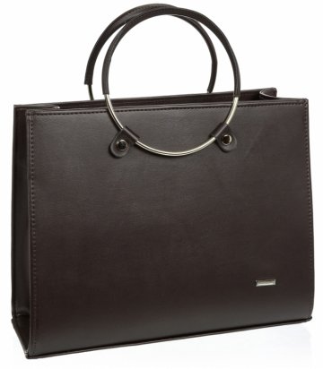 Čokoládově hnědá matná moderní elegantní dámská kabelka S730 GROSSO Čokoládově hnědá matná moderní elegantní dámská kabelka S730 GROSSO