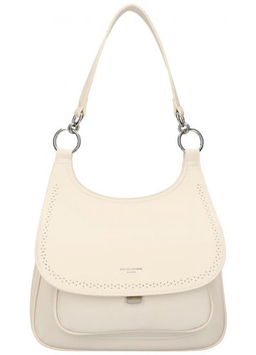 DAVID JONES Krémová dámská kabelka přes rameno CM5750 DAVID JONES Krémová dámská kabelka přes rameno CM5750