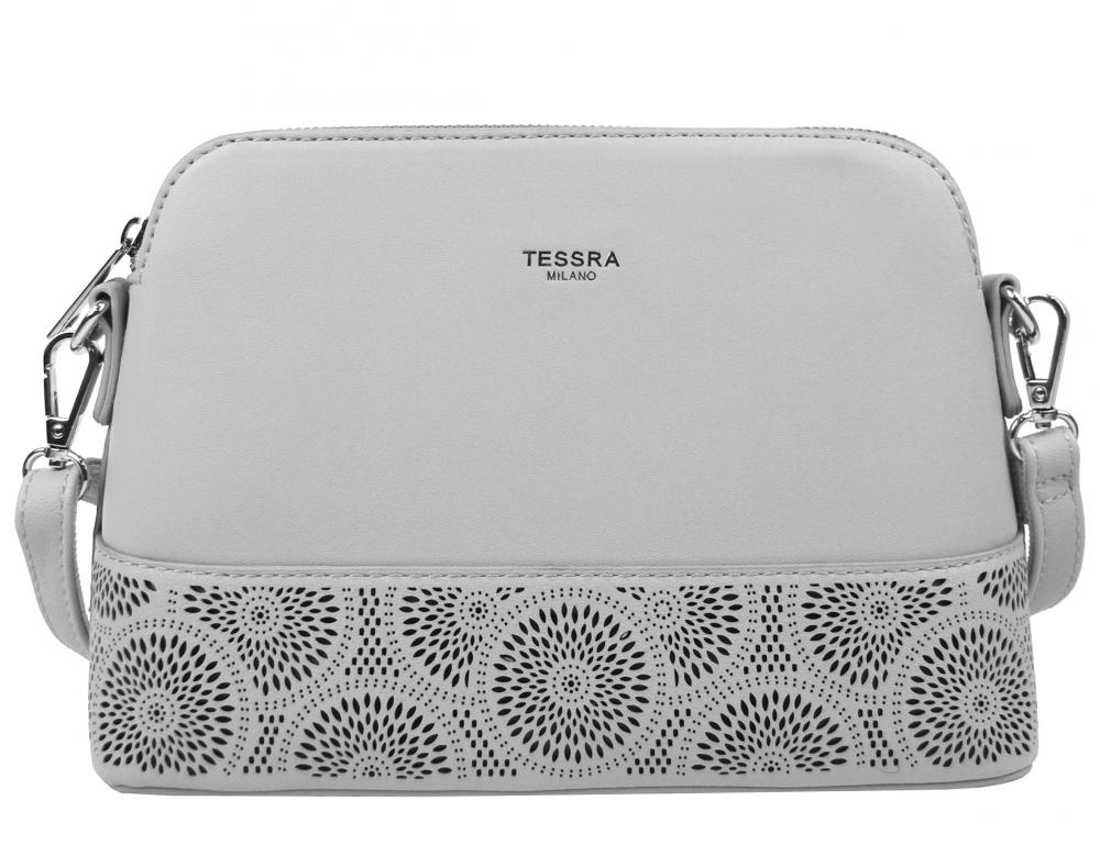 Světle šedá elegantní menší crossbody dámská kabelka 5237-TS Světle šedá elegantní menší crossbody dámská kabelka 5237-TS