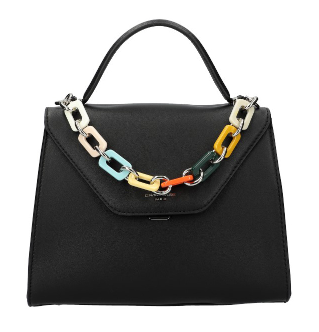 DAVID JONES Černá elegantní dámská kabelka CM5791 DAVID JONES Černá elegantní dámská kabelka CM5791