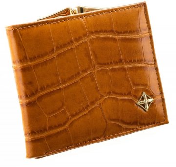 Camel hnědá kroko dámská peněženka v dárkové krabičce MILANO DESIGN Camel hnědá kroko dámská peněženka v dárkové krabičce MILANO DESIGN