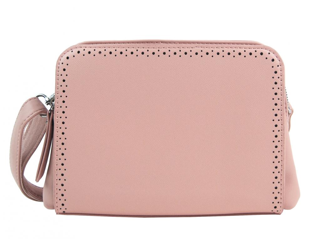 Růžová crossbody dámská kabelka se dvěma oddíly BELLA BELLY Růžová crossbody dámská kabelka se dvěma oddíly BELLA BELLY