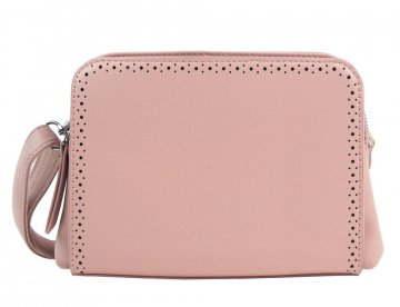 Růžová crossbody dámská kabelka se dvěma oddíly BELLA BELLY Růžová crossbody dámská kabelka se dvěma oddíly BELLA BELLY