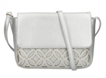 Stříbrná dámská crossbody kabelka AM0111 Stříbrná dámská crossbody kabelka AM0111