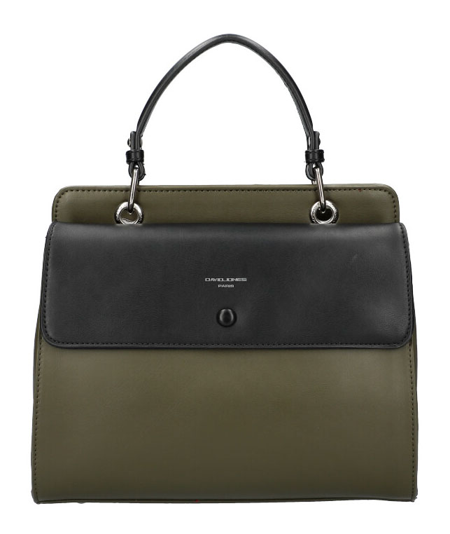 DAVID JONES Khaki zelená dámská kabelka do ruky CM5945 DAVID JONES Khaki zelená dámská kabelka do ruky CM5945