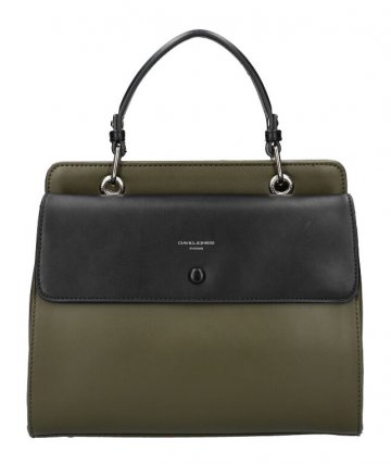 DAVID JONES Khaki zelená dámská kabelka do ruky CM5945 DAVID JONES Khaki zelená dámská kabelka do ruky CM5945