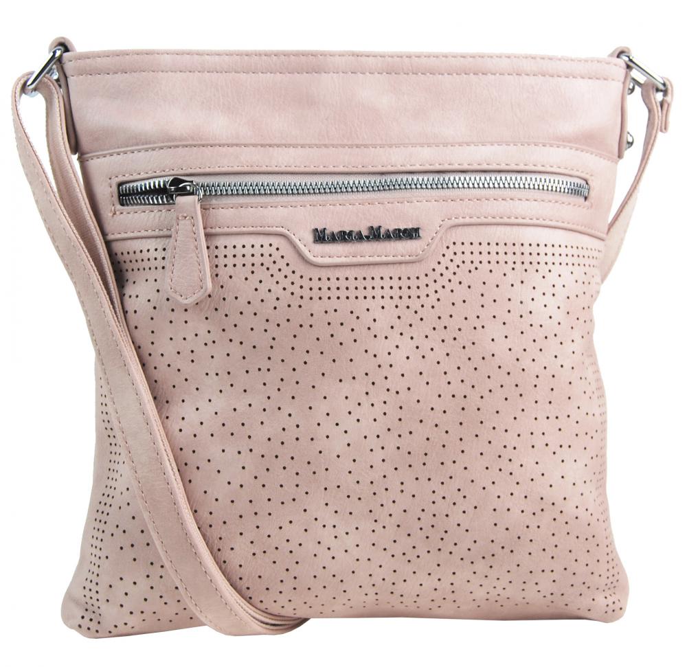 Růžová elegantní dámská crossbody kabelka 4151-MM Růžová elegantní dámská crossbody kabelka 4151-MM