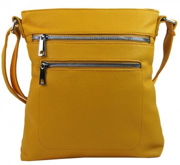 Banánově žlutá crossbody dámská kabelka MAHEL 336-MH Banánově žlutá crossbody dámská kabelka MAHEL 336-MH